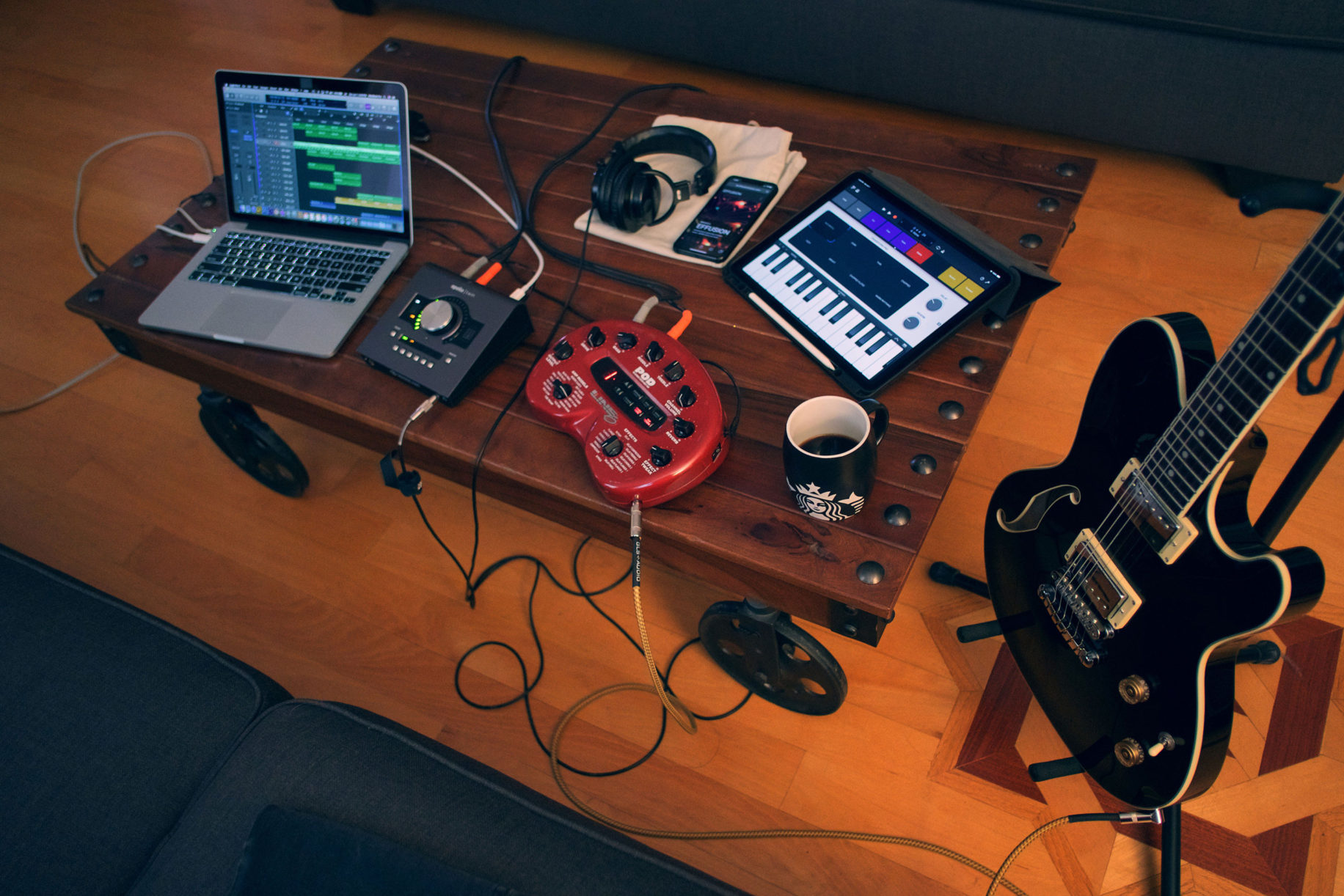 Modern-day recording studio