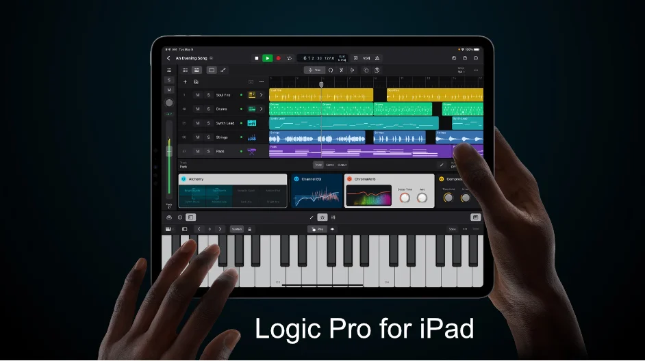 Logic Pro for iPad. The ultimate music studio. At your fingertips. Learn more about logic pro for ipad.