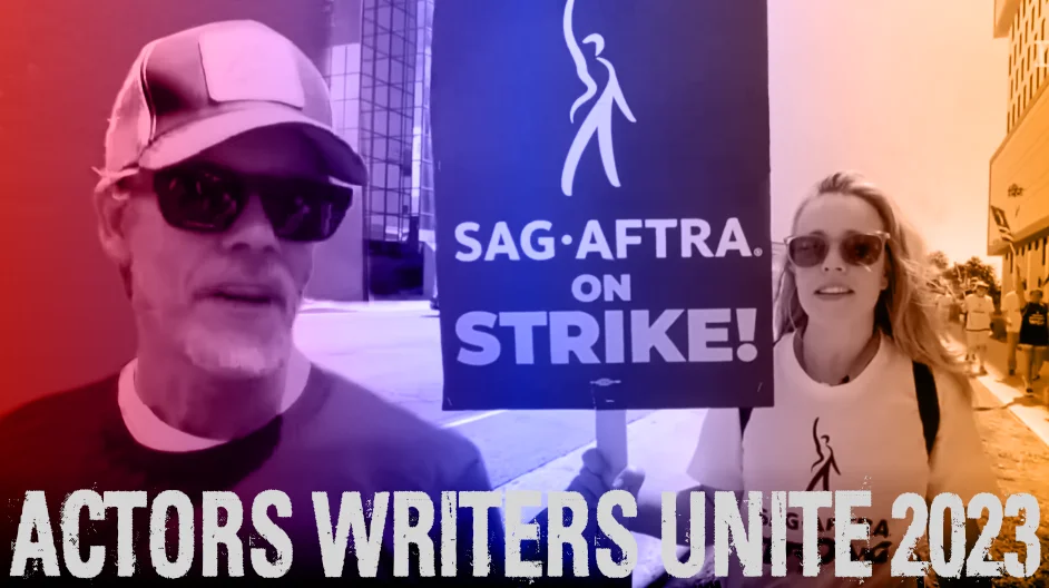 Actors and Writers Unite 2023 banner