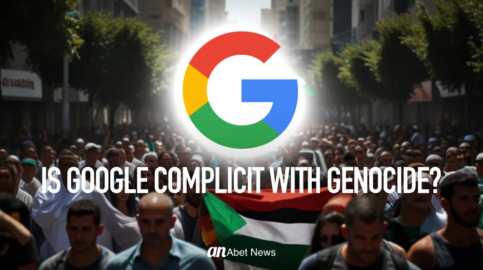 Is Google complicit with genocide? banner