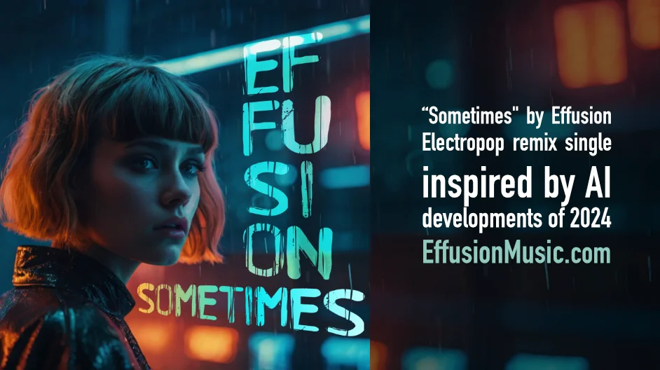 "Sometimes" by Effusion - Electropop remix single inspired by AI developments of 2024
