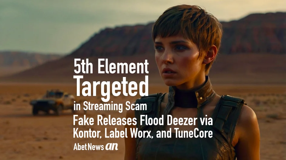 5th Element Targeted in Streaming Scam: Fake Releases Flood Deezer via Kontor, Label Worx, and TuneCore, banner