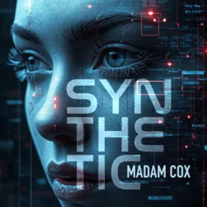 Cover art for Madam Cox single ‘Synthetic’ featuring abstract human and digital elements