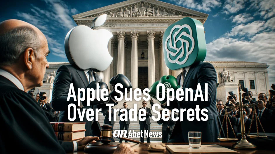 Apple Sues OpenAI Over Trade Secrets.  Cover Art