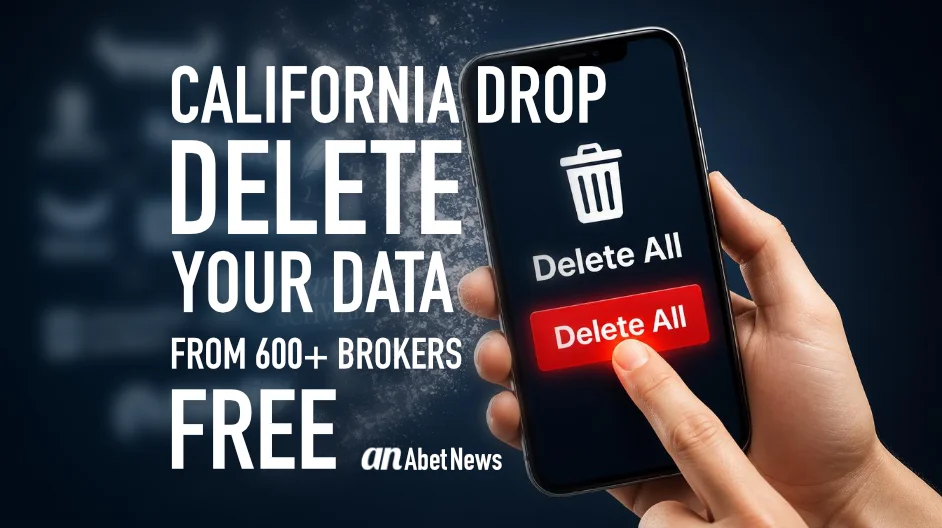 California DROP: Delete Your Data From 600+ Brokers Free. Cover art