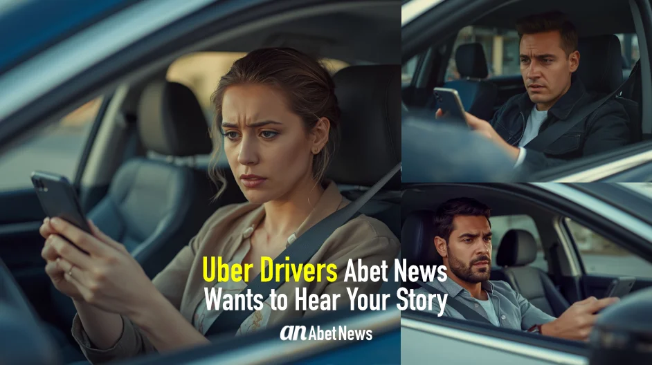 Uber Drivers: Abet News Wants to Hear Your Story. Cover art